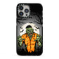 Zombie Night iPhone 13 Pro Max Black Impact Case on Silver phone