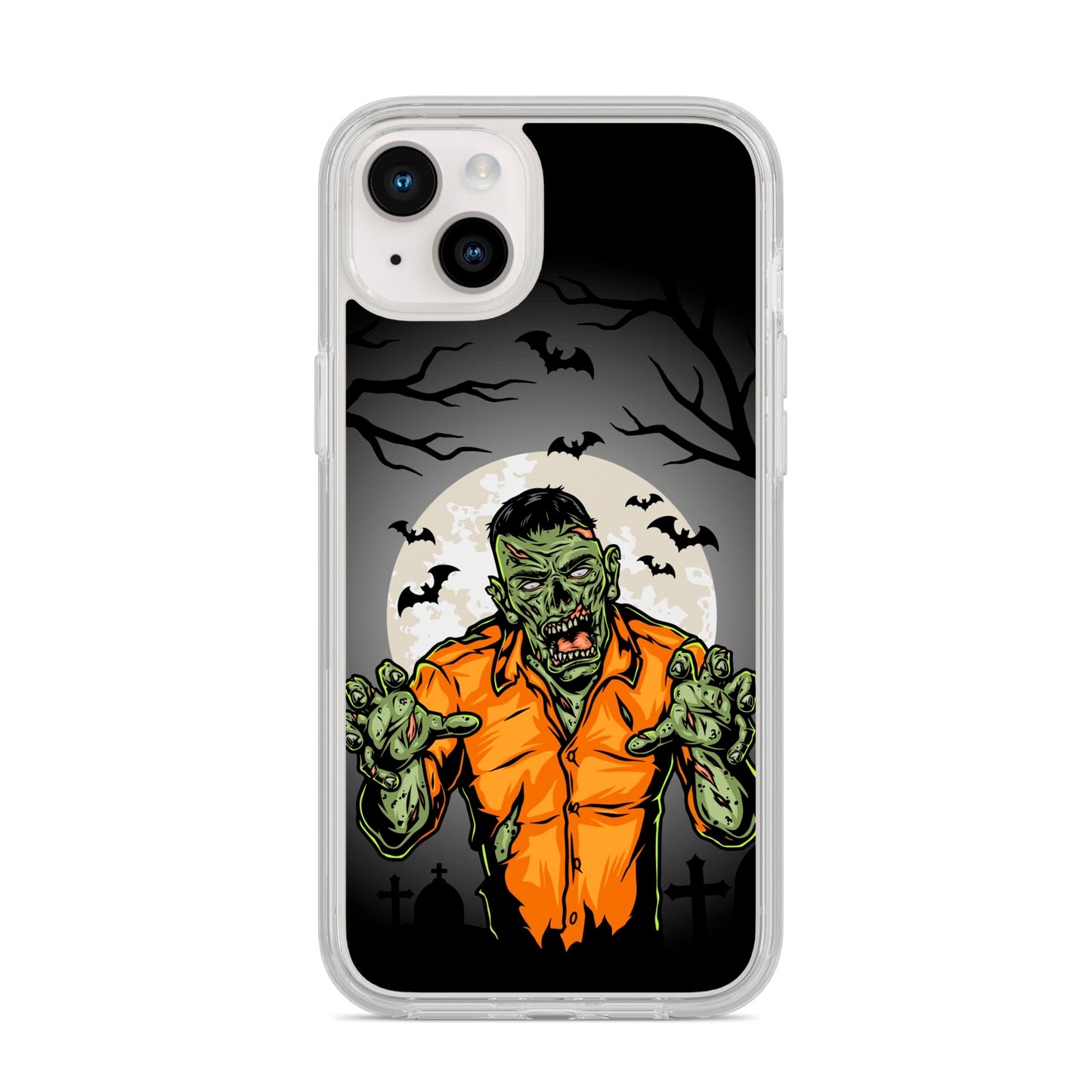 Zombie Night iPhone 14 Plus Clear Tough Case Starlight