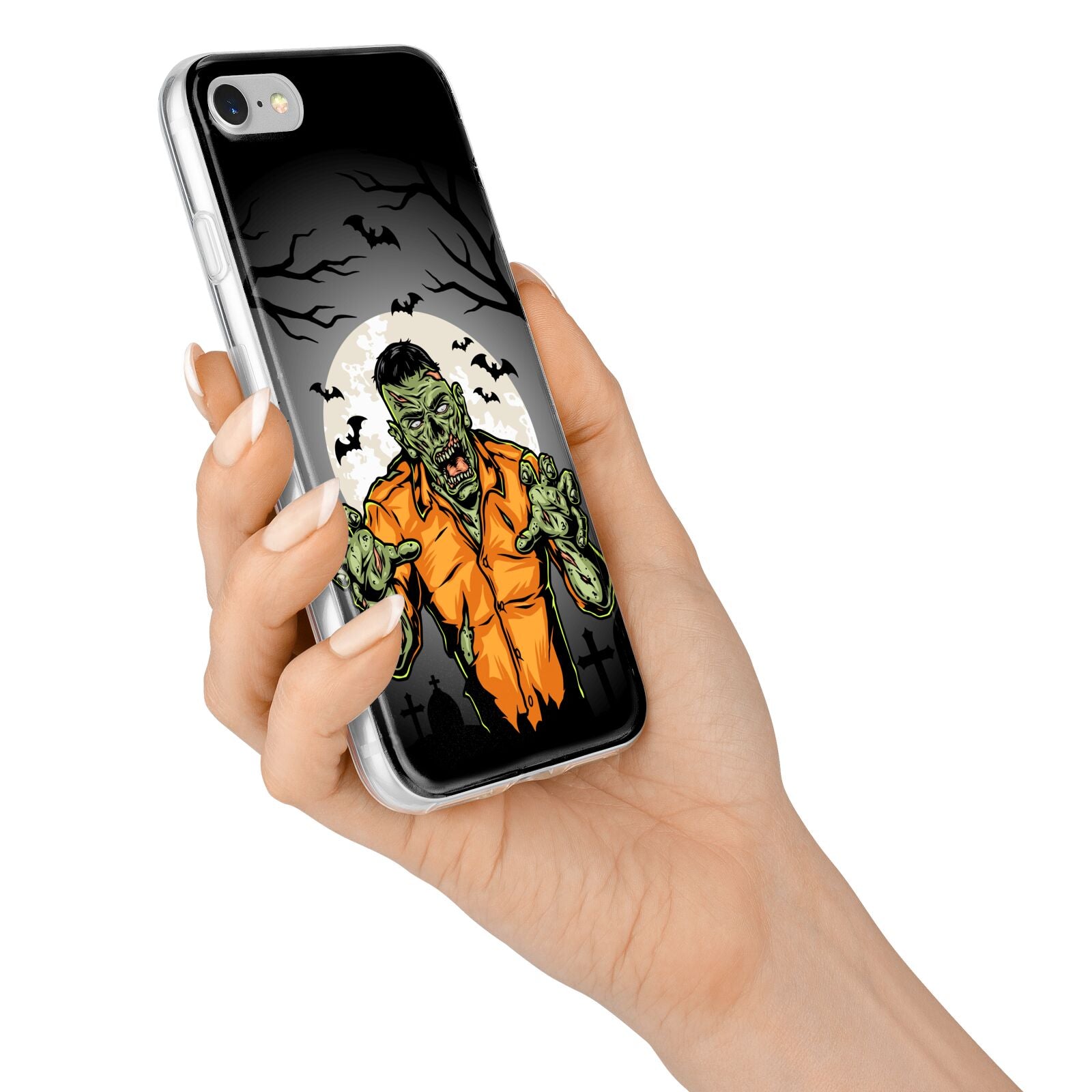 Zombie Night iPhone 7 Bumper Case on Silver iPhone Alternative Image