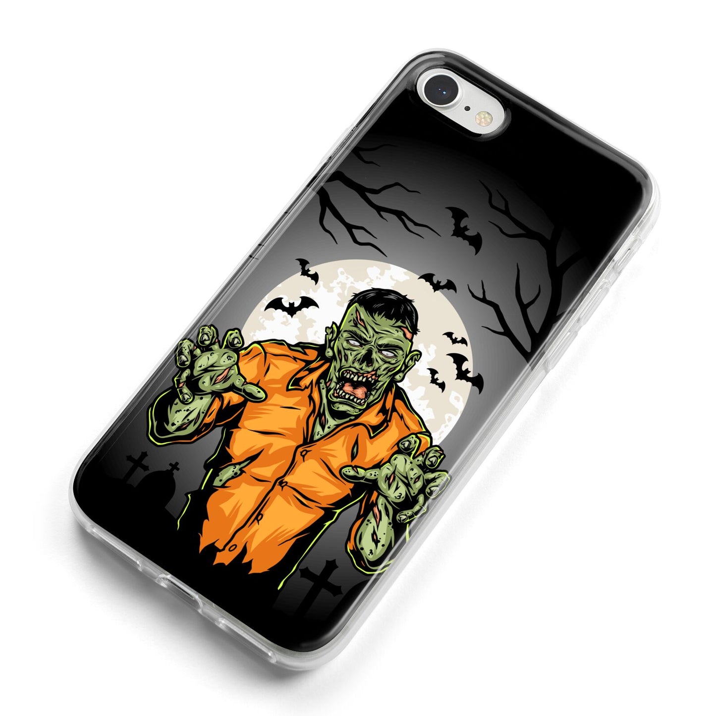 Zombie Night iPhone 8 Bumper Case on Silver iPhone Alternative Image