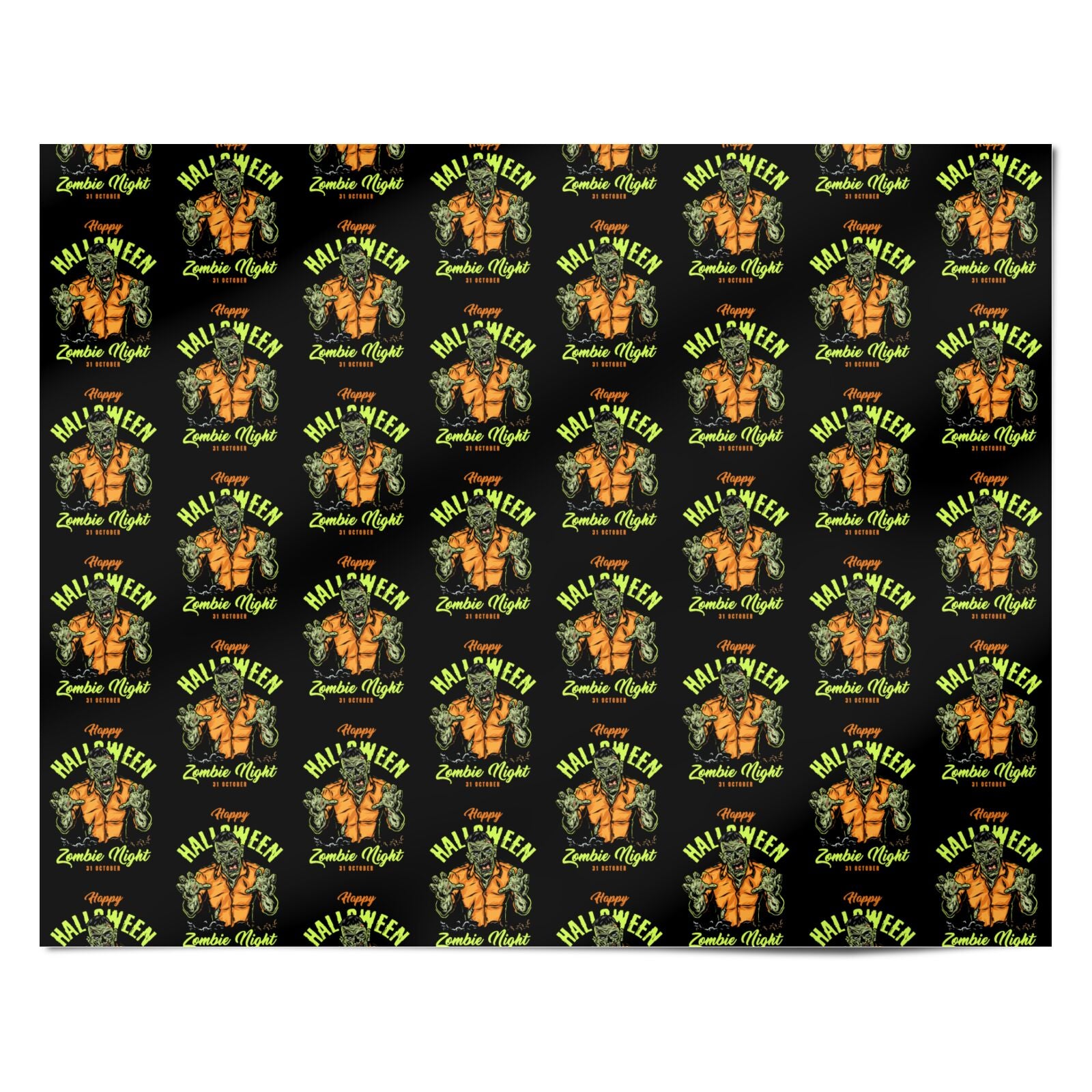 Zombie Personalised Wrapping Paper Alternative