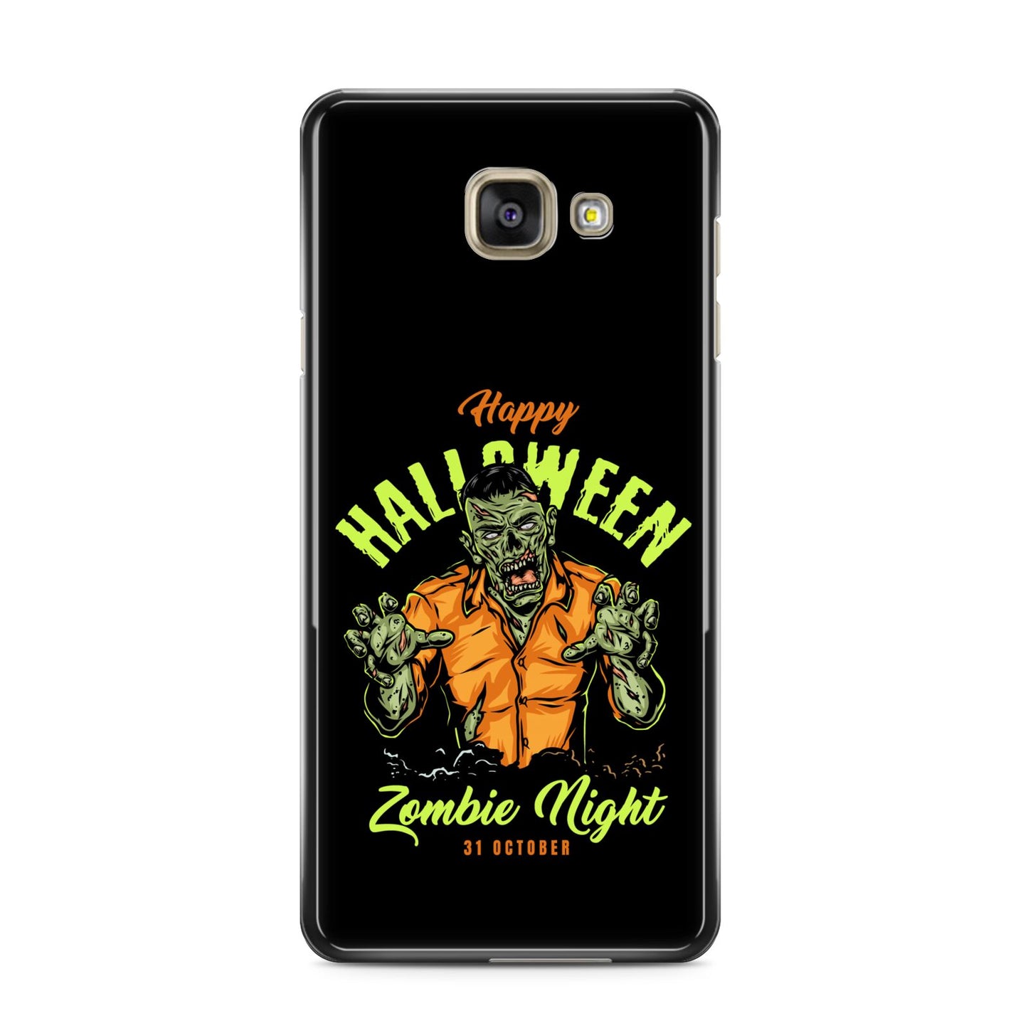 Zombie Samsung Galaxy A3 2016 Case on gold phone