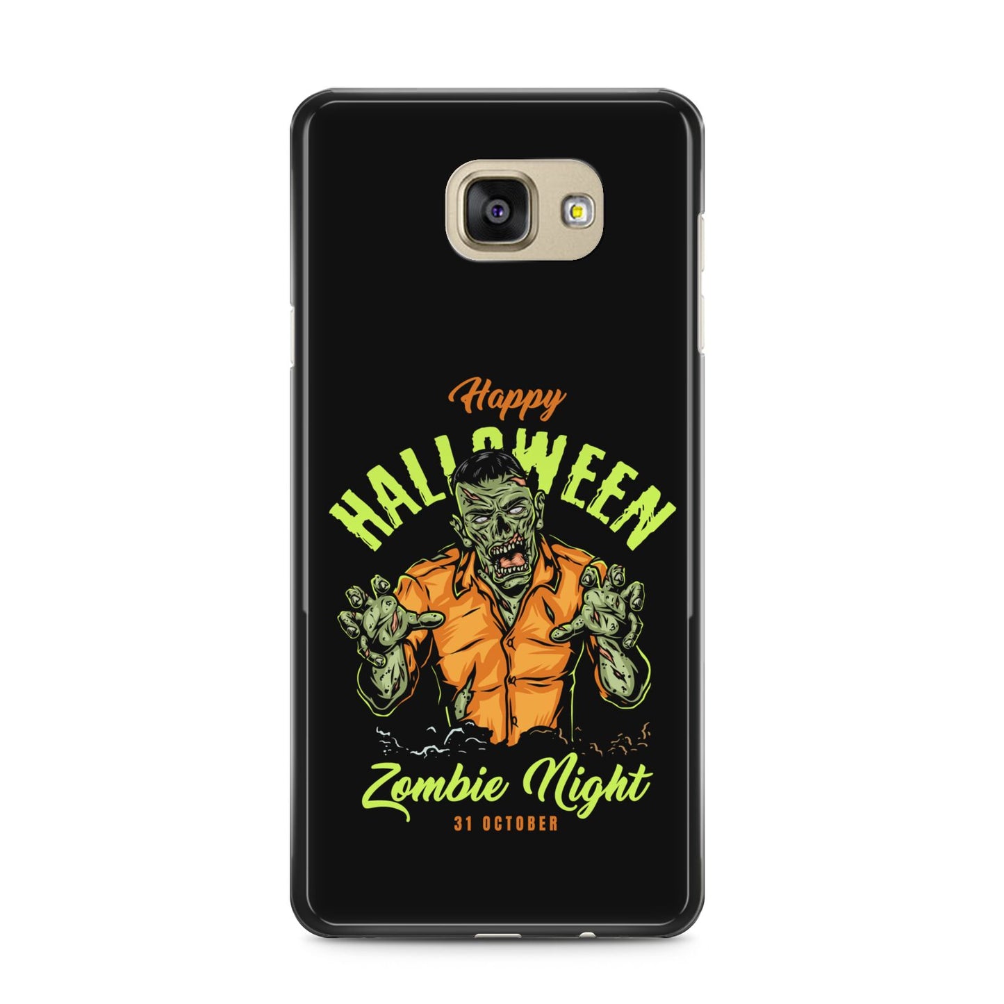 Zombie Samsung Galaxy A5 2016 Case on gold phone