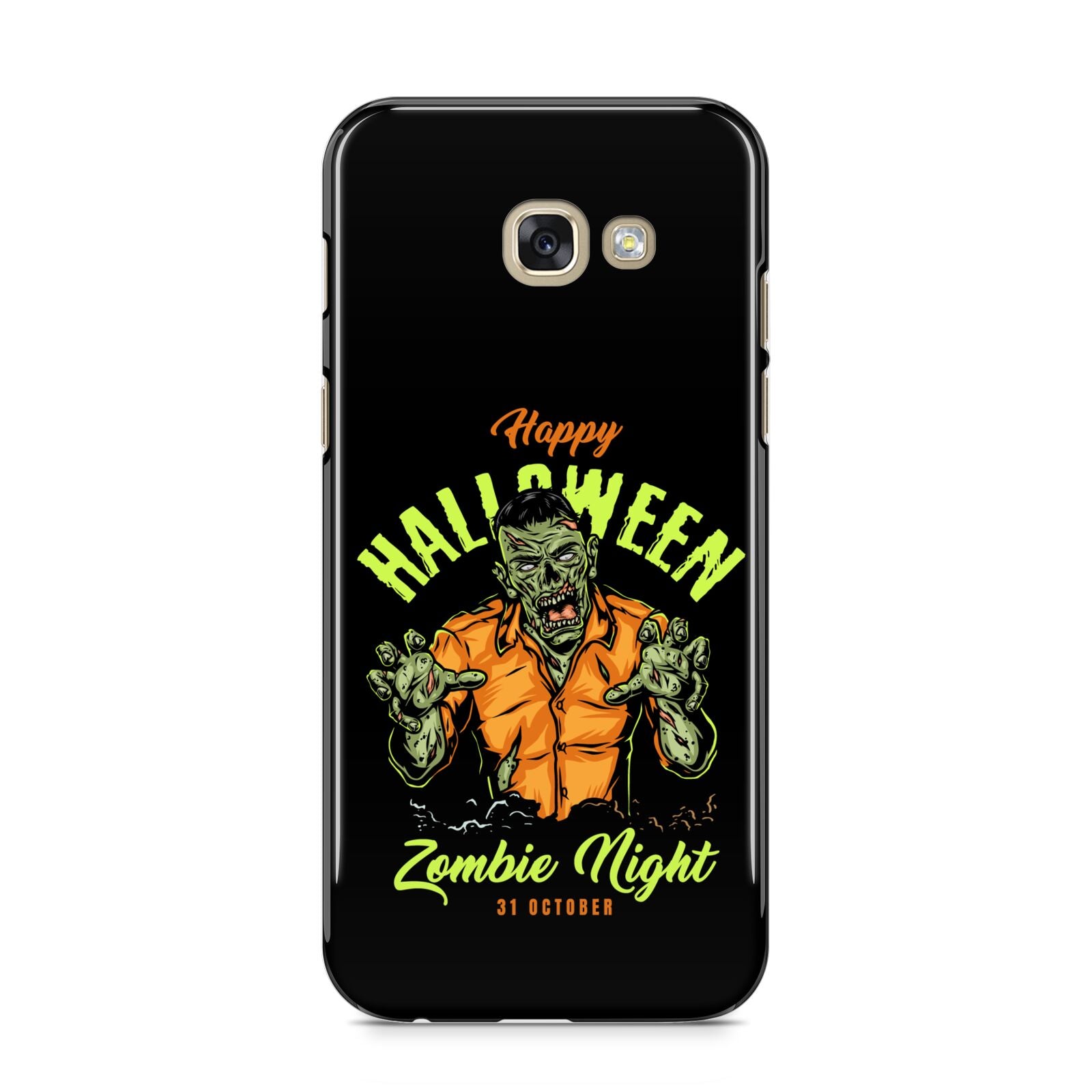 Zombie Samsung Galaxy A5 2017 Case on gold phone