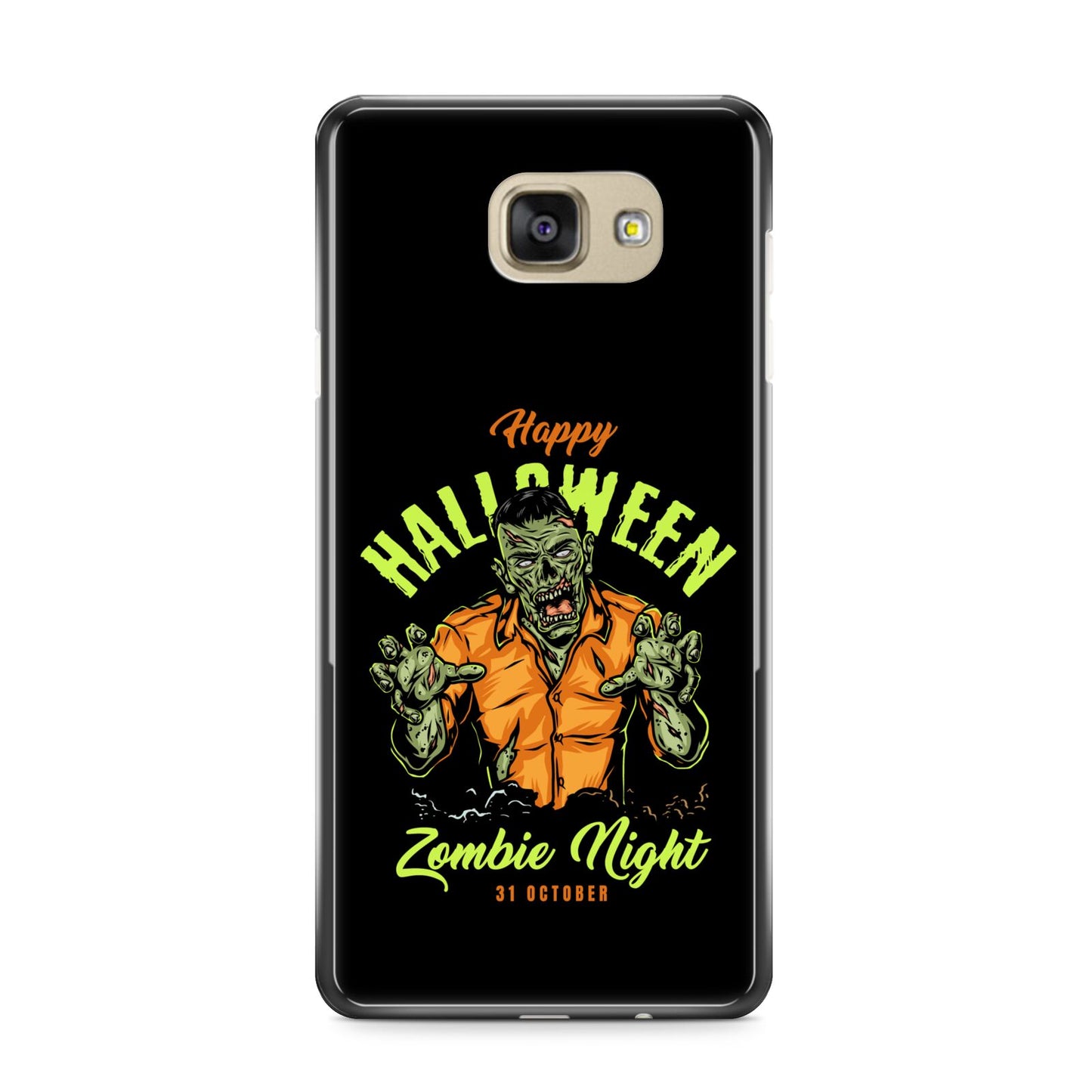 Zombie Samsung Galaxy A9 2016 Case on gold phone