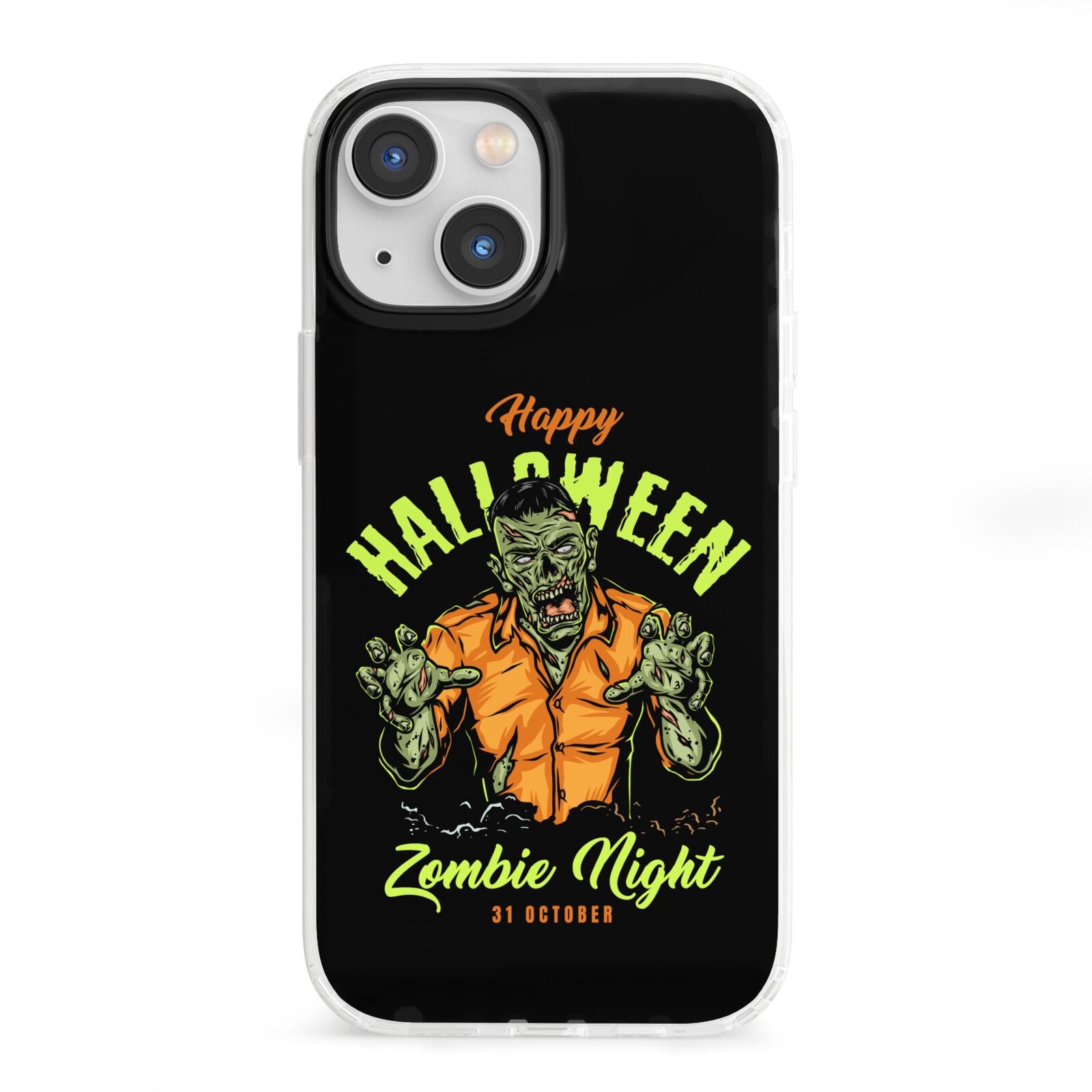 Zombie iPhone 13 Mini Clear Bumper Case