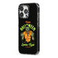 Zombie iPhone 13 Pro Black Impact Case Side Angle on Silver phone
