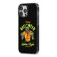 Zombie iPhone 13 Pro Max Black Impact Case Side Angle on Silver phone