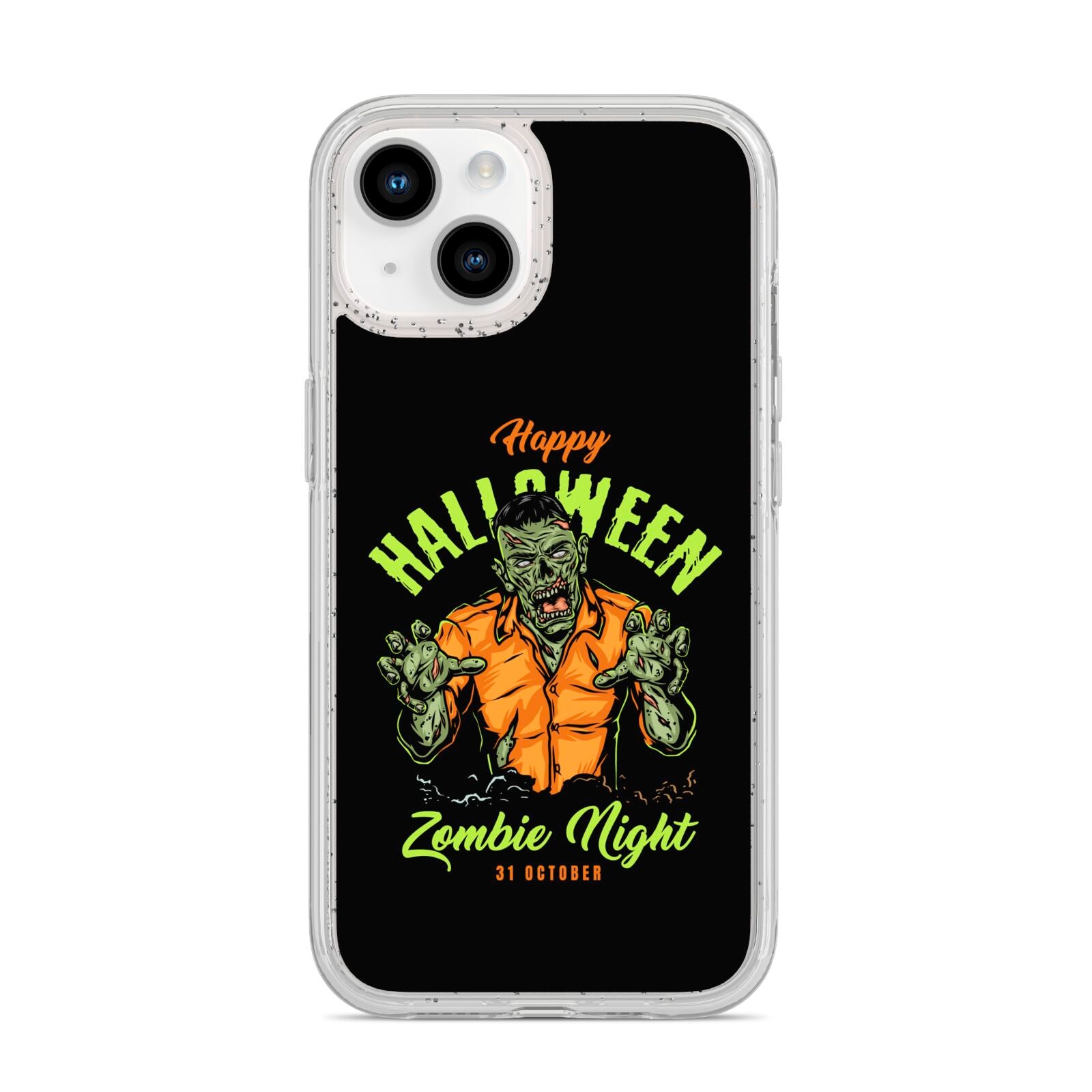 Zombie iPhone 14 Glitter Tough Case Starlight