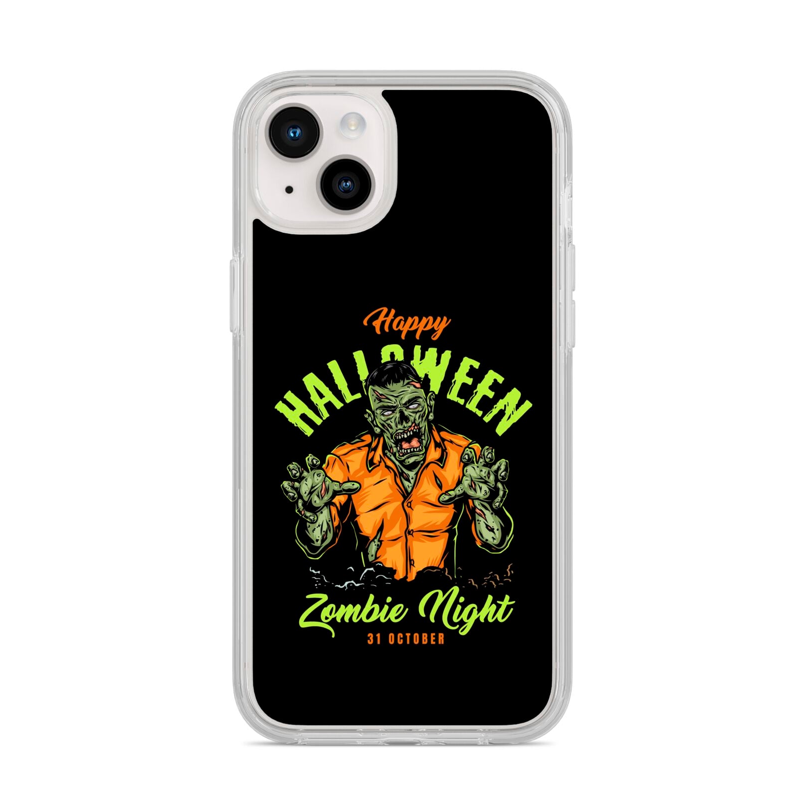 Zombie iPhone 14 Plus Clear Tough Case Starlight