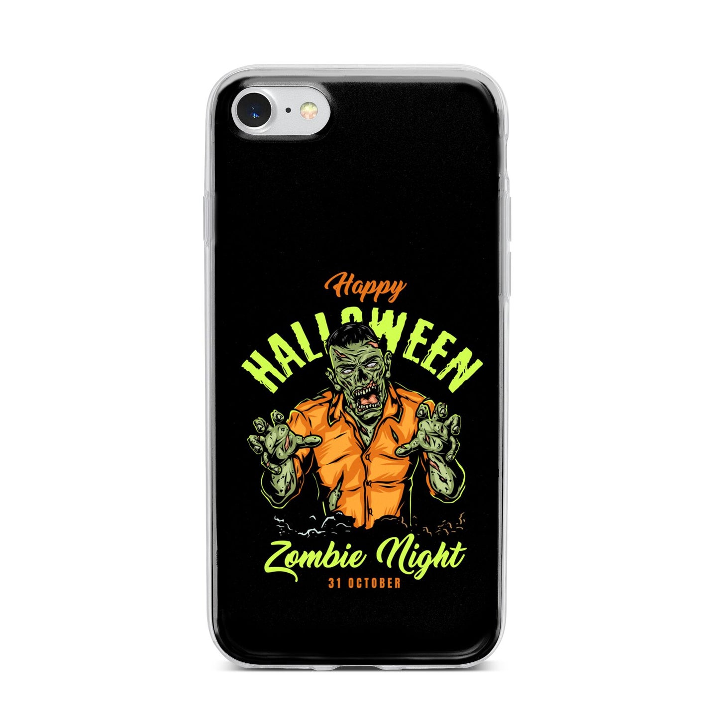 Zombie iPhone 7 Bumper Case on Silver iPhone
