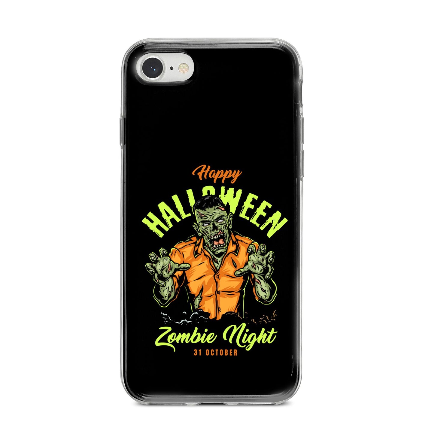 Zombie iPhone 8 Bumper Case on Silver iPhone
