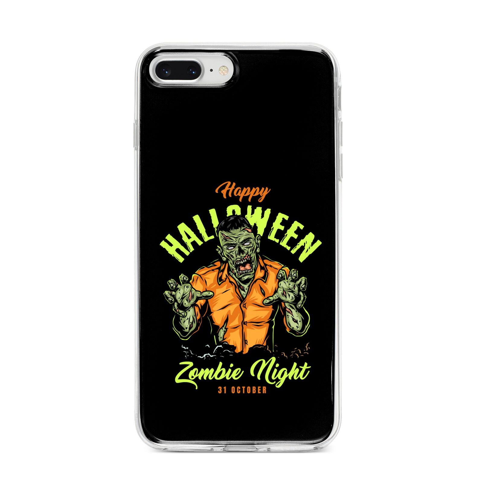 Zombie iPhone 8 Plus Bumper Case on Silver iPhone