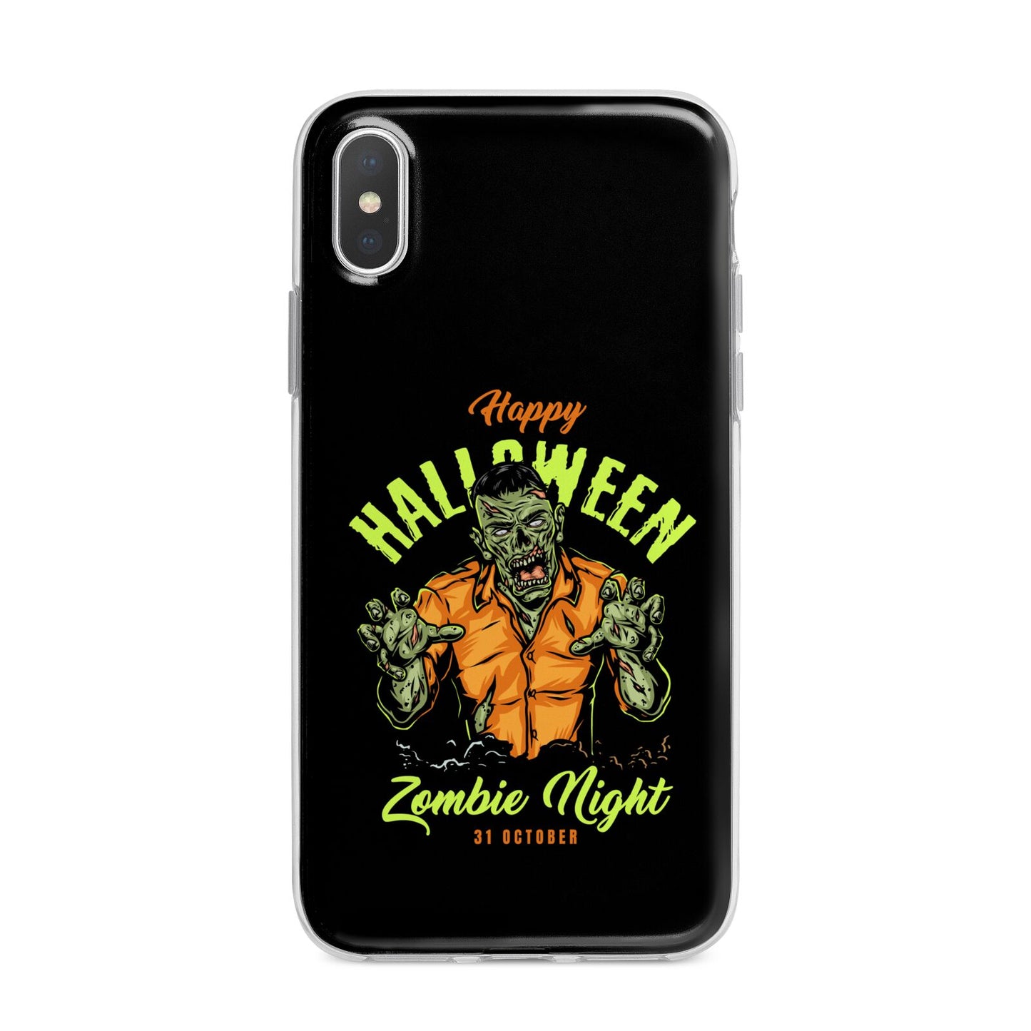 Zombie iPhone X Bumper Case on Silver iPhone Alternative Image 1