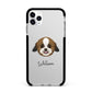 Zuchon Personalised Apple iPhone 11 Pro Max in Silver with Black Impact Case