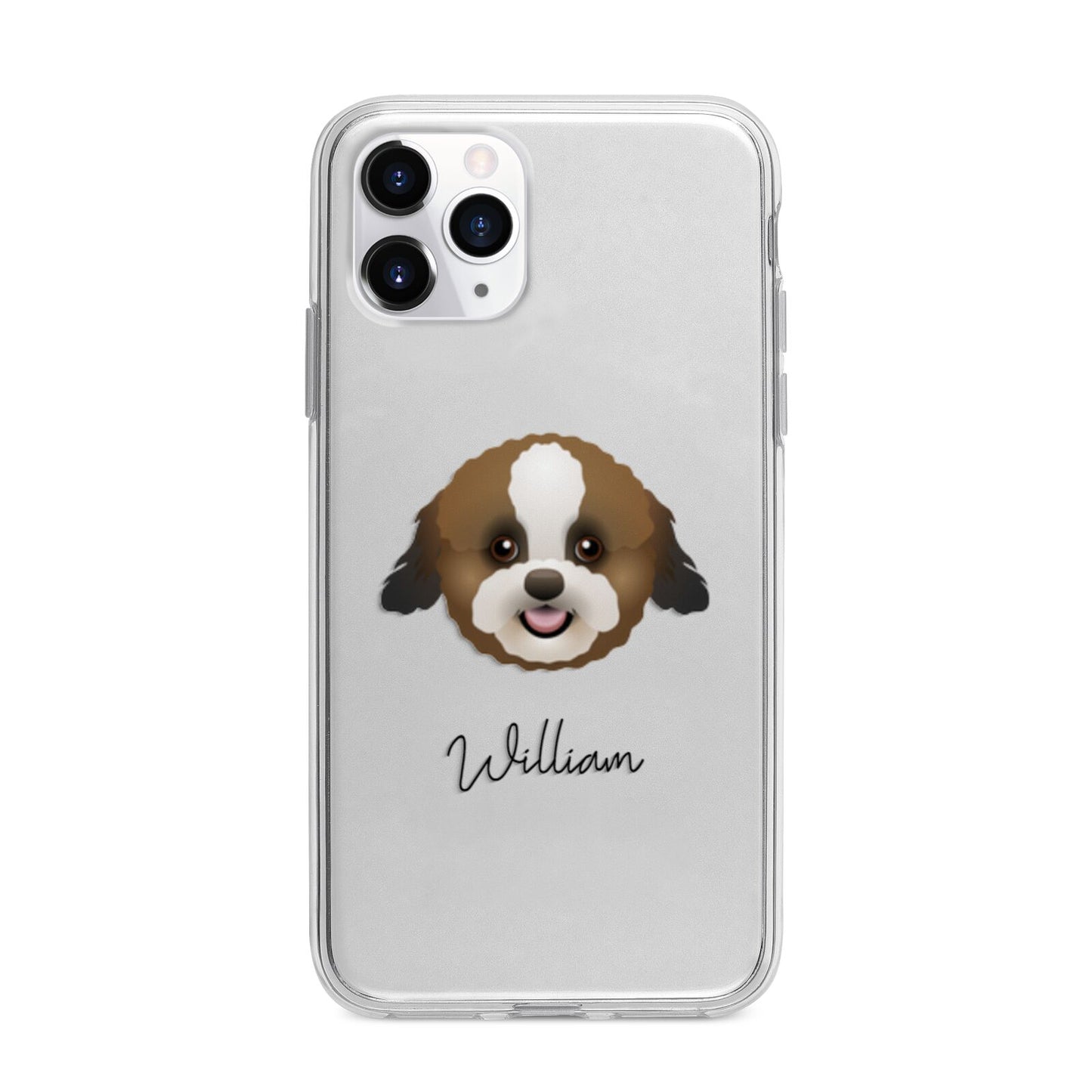 Zuchon Personalised Apple iPhone 11 Pro in Silver with Bumper Case