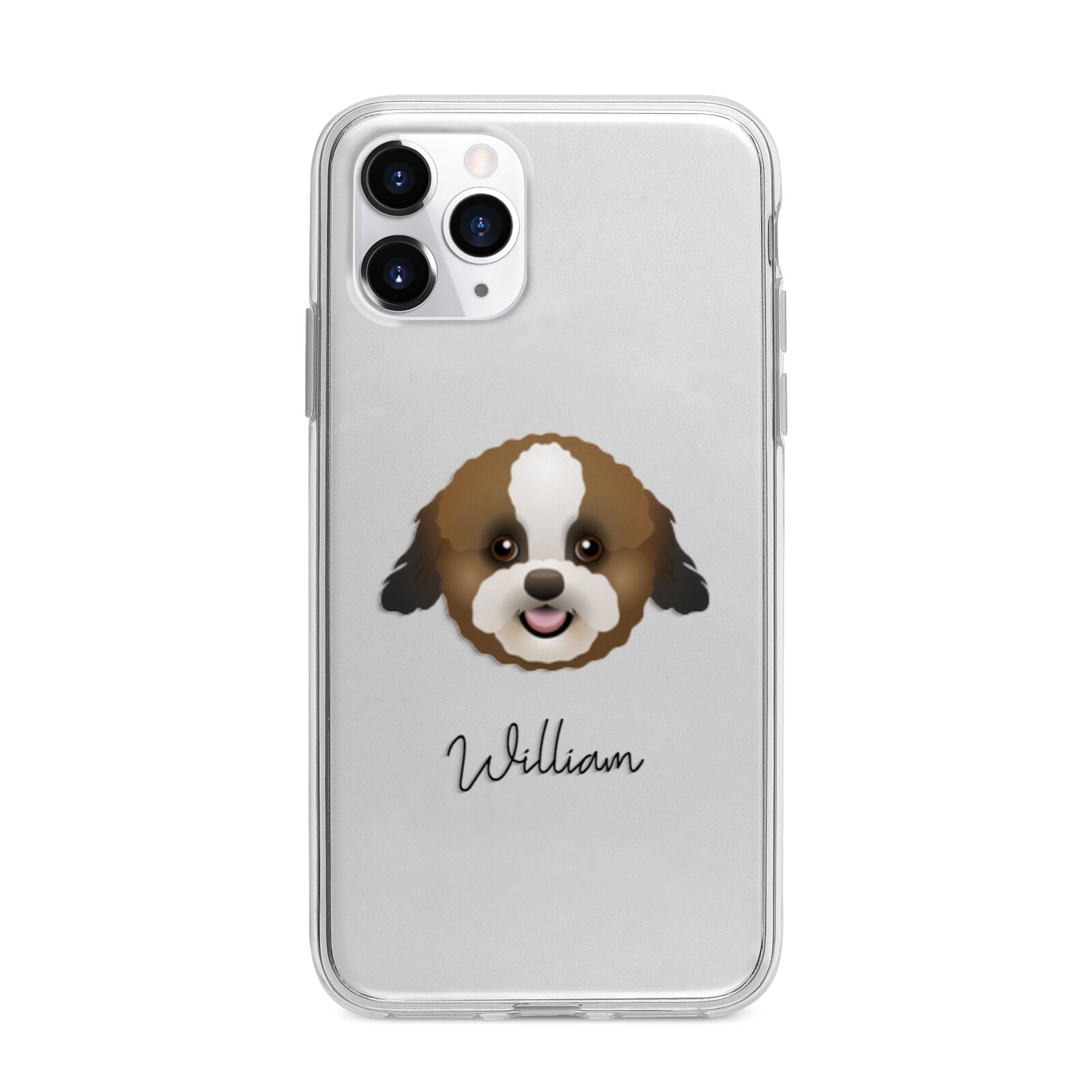 Zuchon Personalised Apple iPhone 11 Pro in Silver with Bumper Case