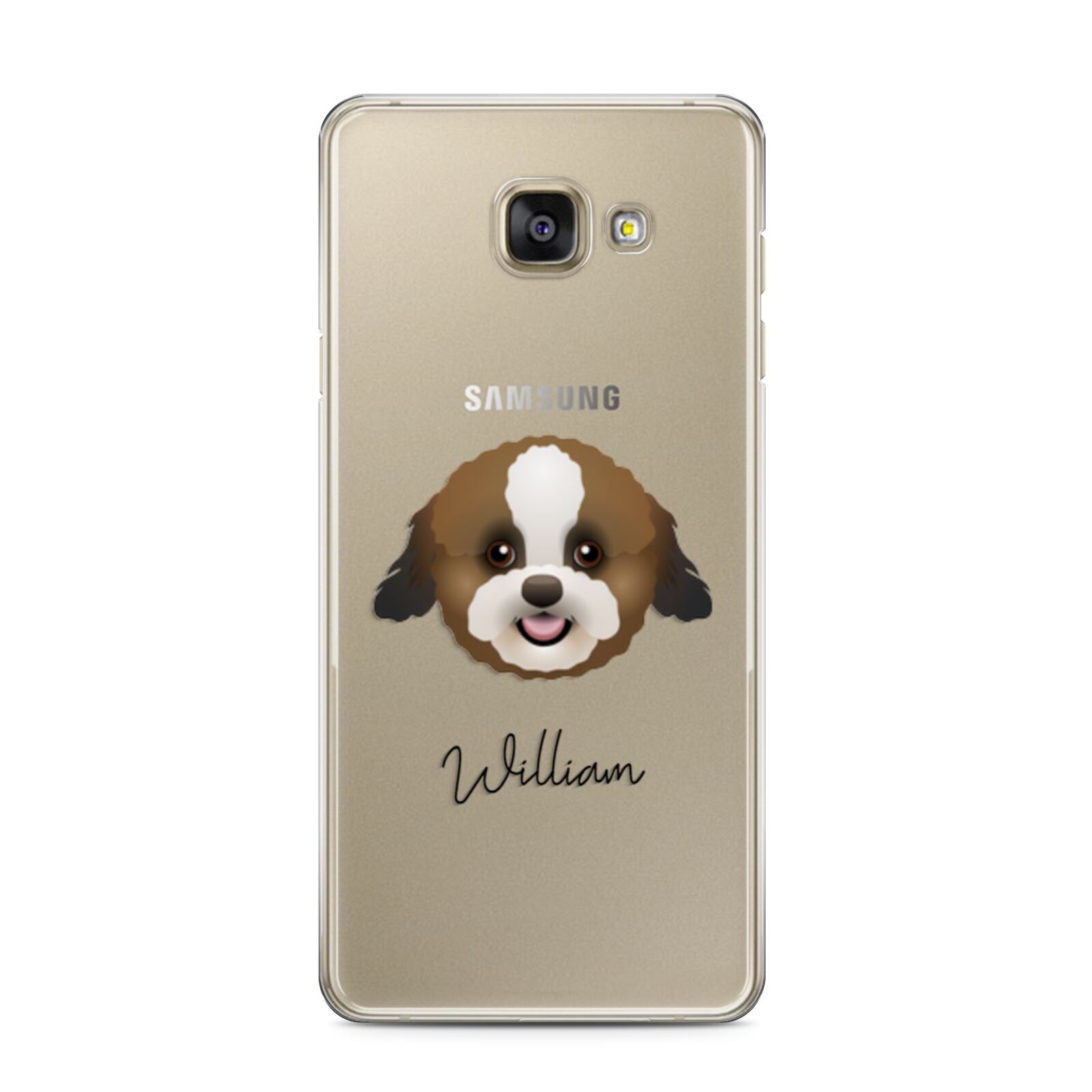 Zuchon Personalised Samsung Galaxy A3 2016 Case on gold phone