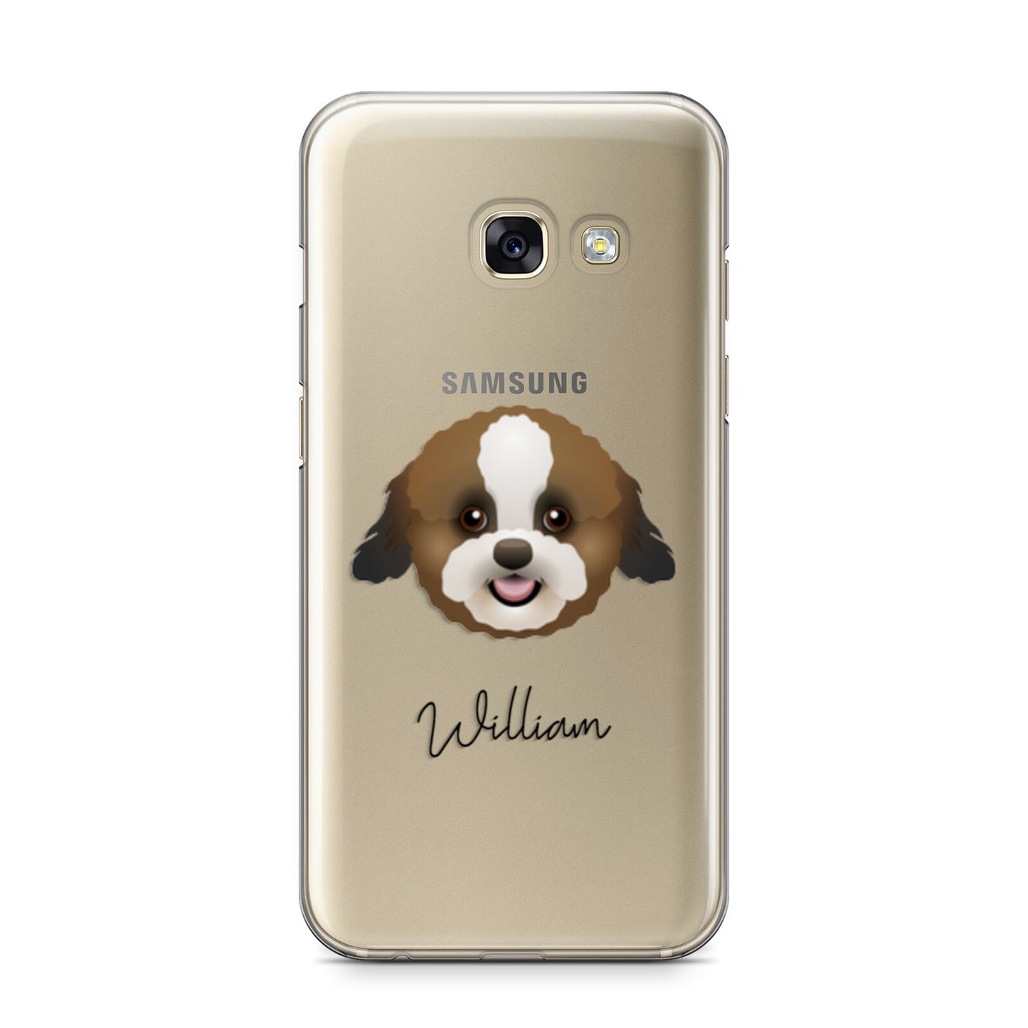 Zuchon Personalised Samsung Galaxy A3 2017 Case on gold phone