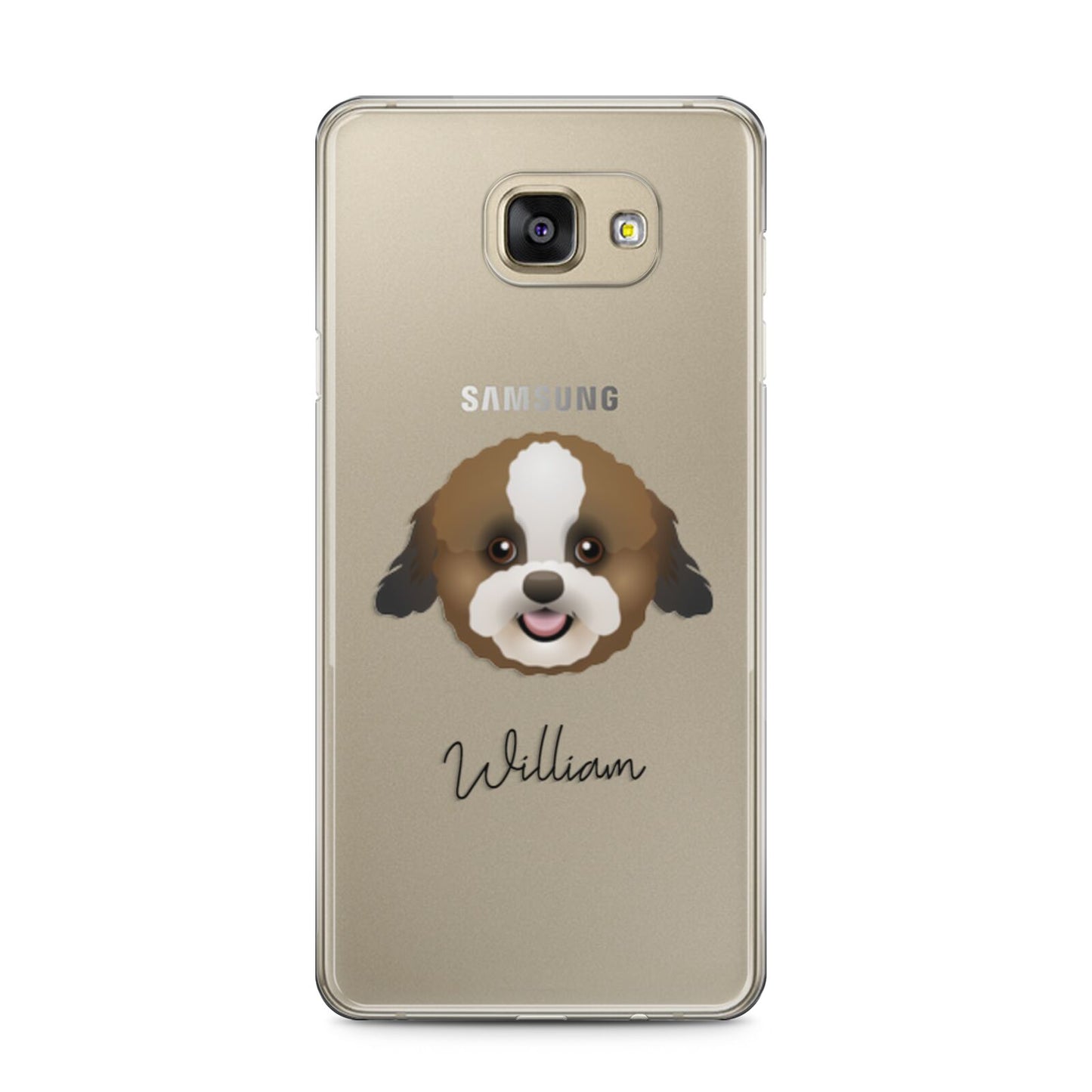 Zuchon Personalised Samsung Galaxy A5 2016 Case on gold phone