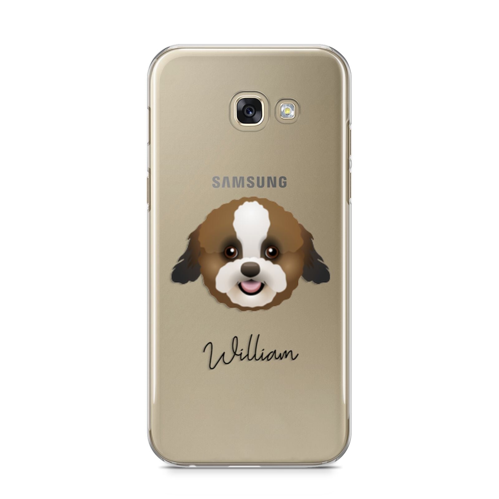 Zuchon Personalised Samsung Galaxy A5 2017 Case on gold phone
