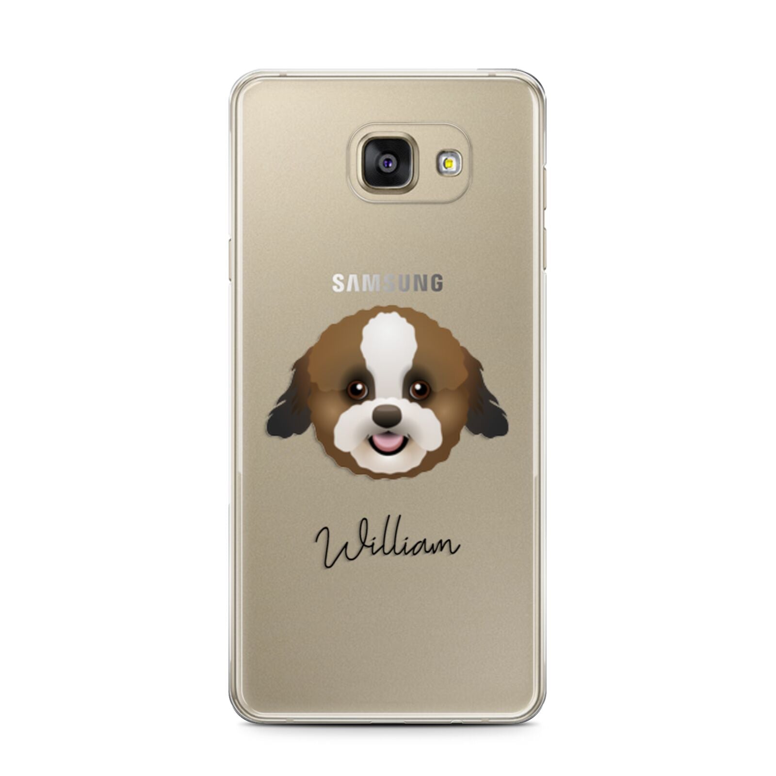 Zuchon Personalised Samsung Galaxy A7 2016 Case on gold phone
