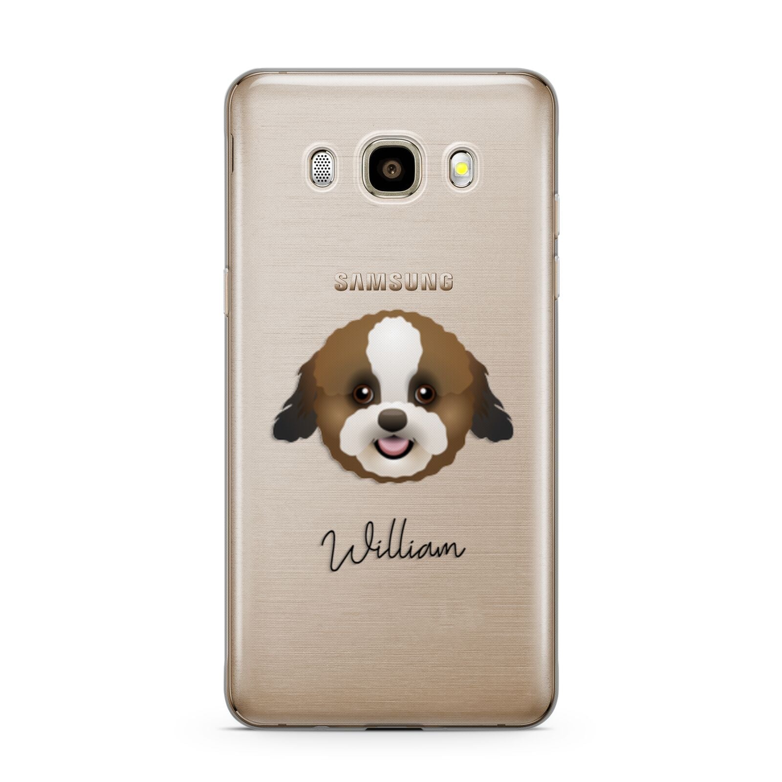 Zuchon Personalised Samsung Galaxy J7 2016 Case on gold phone