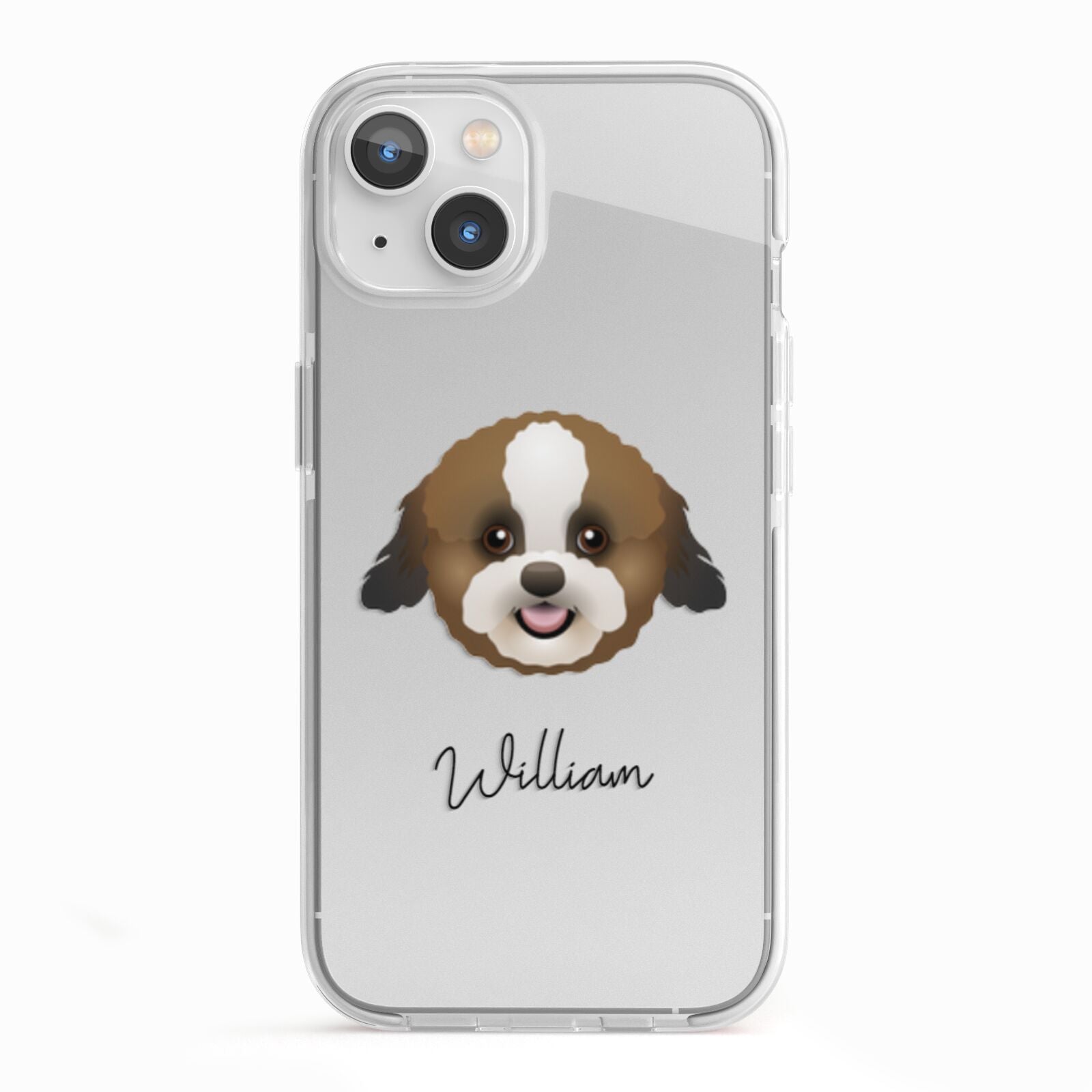 Zuchon Personalised iPhone 13 TPU Impact Case with White Edges