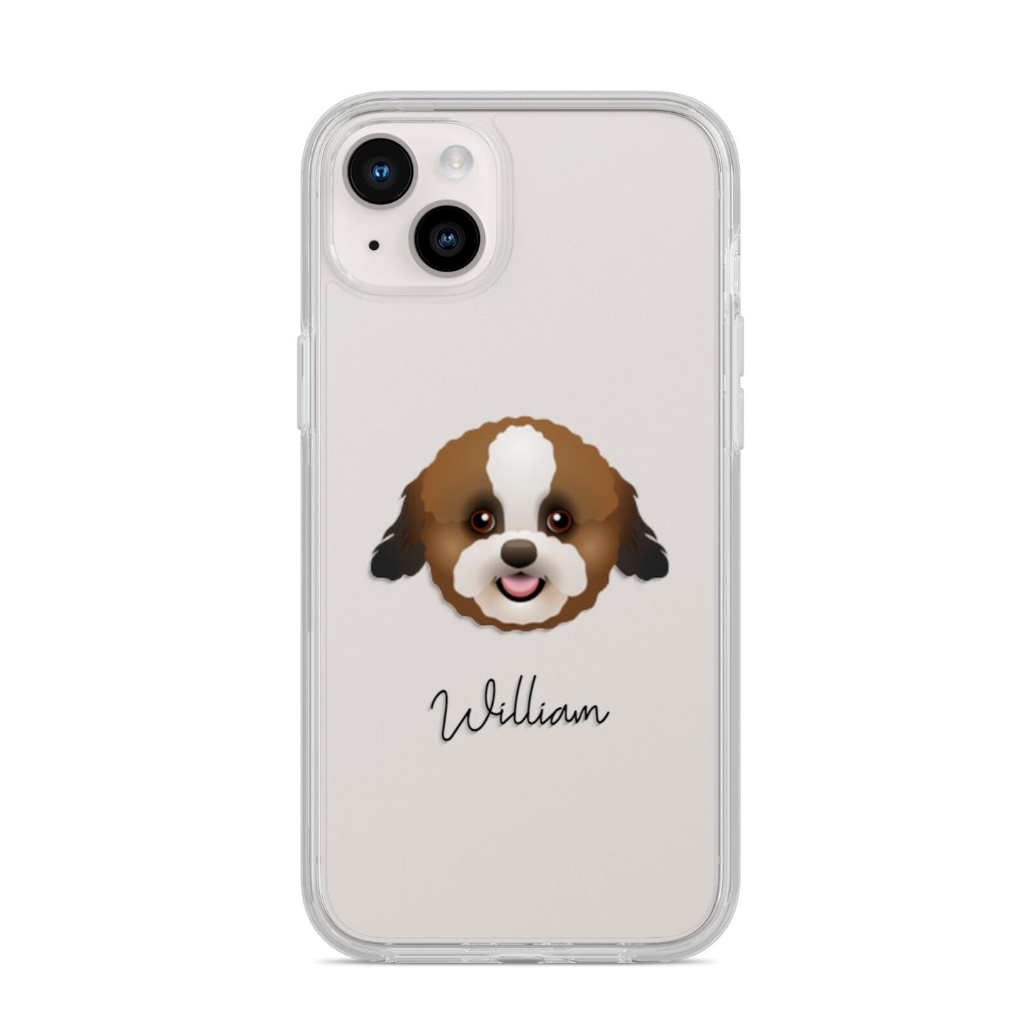 Zuchon Personalised iPhone 14 Plus Clear Tough Case Starlight