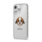 Zuchon Personalised iPhone 14 Pro Max Clear Tough Case Silver Angled Image