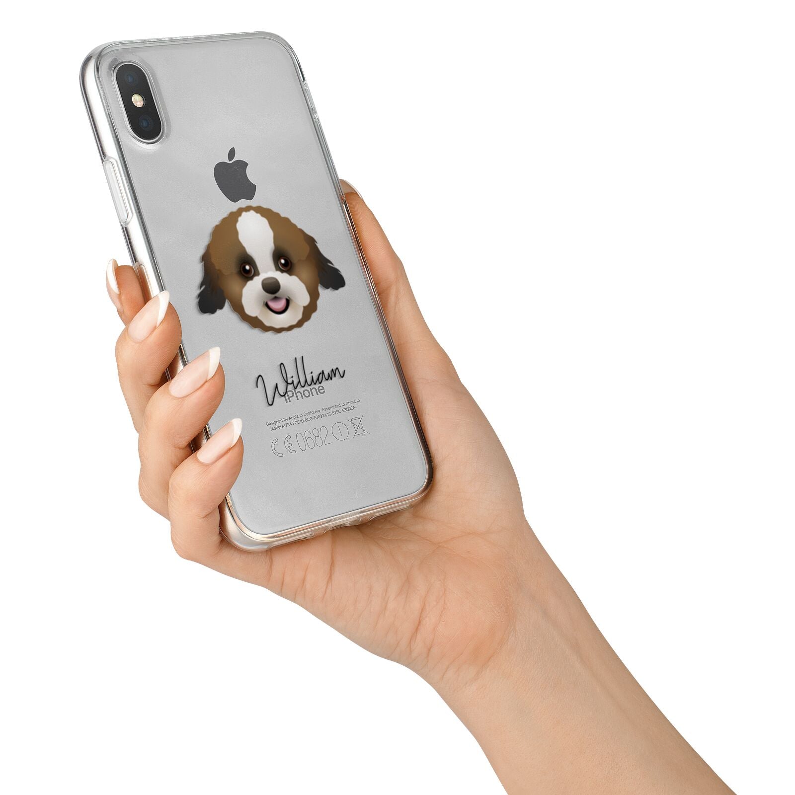 Zuchon Personalised iPhone X Bumper Case on Silver iPhone Alternative Image 2
