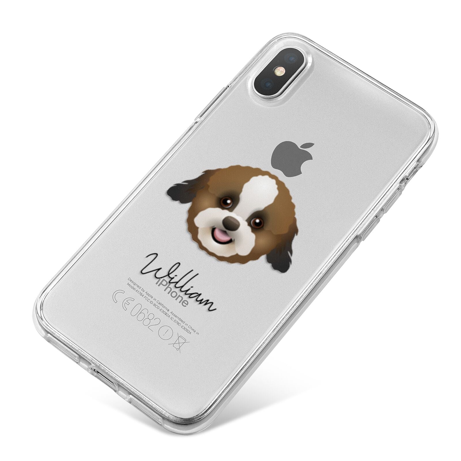 Zuchon Personalised iPhone X Bumper Case on Silver iPhone