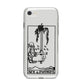 Ace of Swords Monochrome iPhone 8 Bumper Case on Silver iPhone