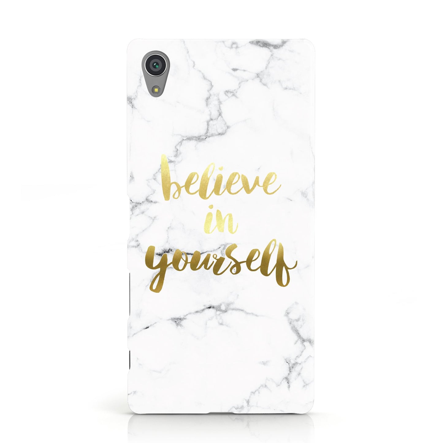 Believe In Yourself Gold Marble Sony Xperia Case