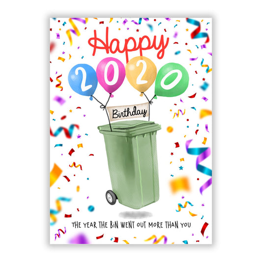 birthday A5 Flat Greetings Card