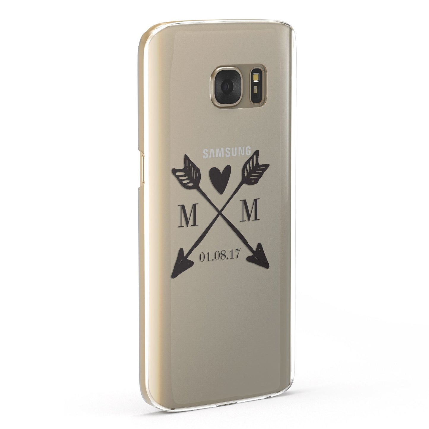 Personalised Black Couples Date Initials Clear Google Case Fourty Five Degrees