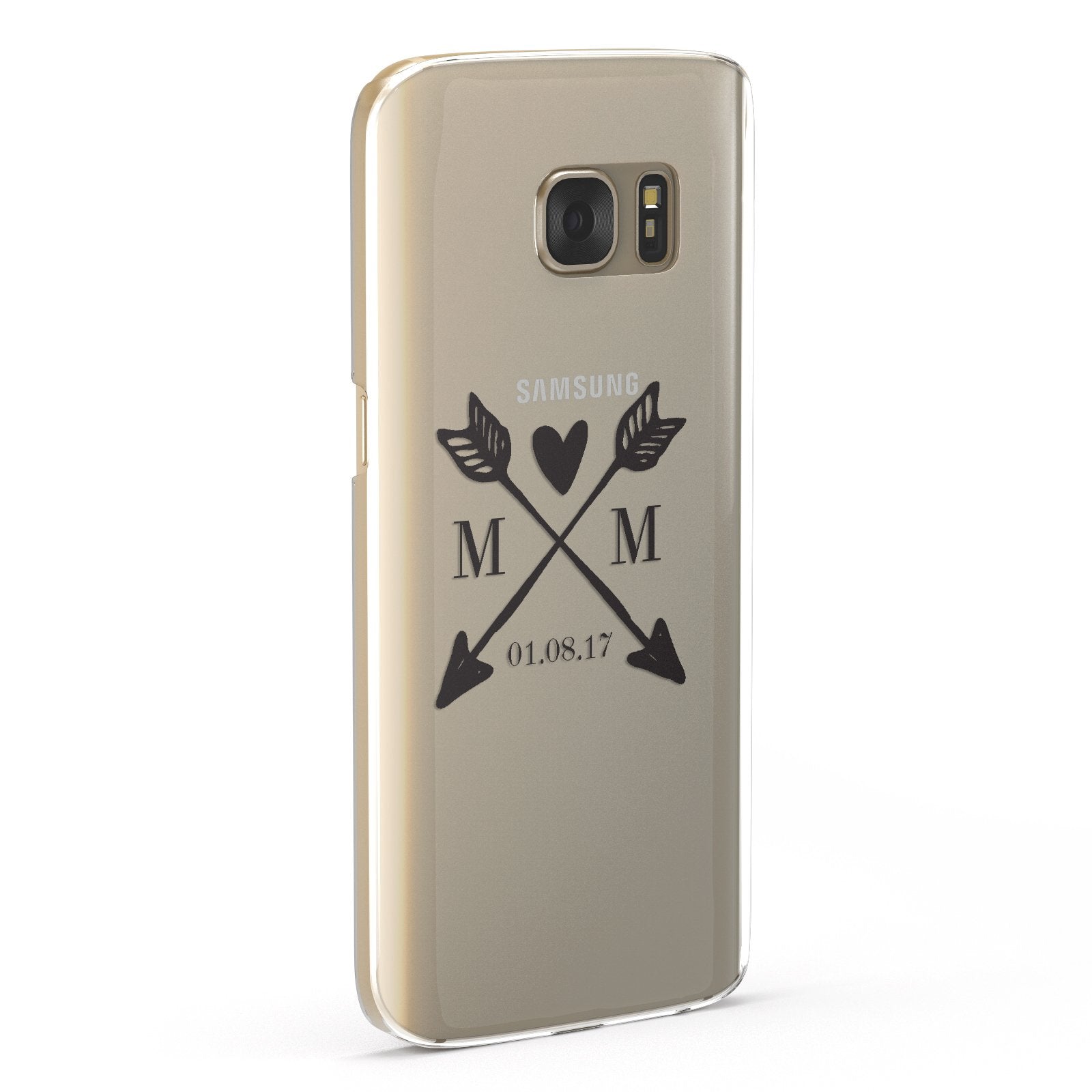 Personalised Black Couples Date Initials Clear Google Case Fourty Five Degrees