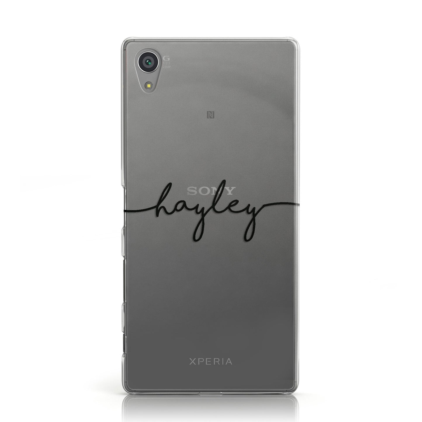 Personalised Black Handwritten Name Custom Sony Xperia Case