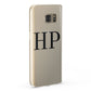 Personalised Black Initials On Clear Samsung Galaxy Case Fourty Five Degrees
