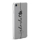 Personalised Black Name Customised Clear Apple iPhone Case Fourty Five Degrees