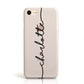 Personalised Black Name Customised Clear Apple iPhone Case
