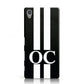 Black Personalised Initials Sony Xperia Case