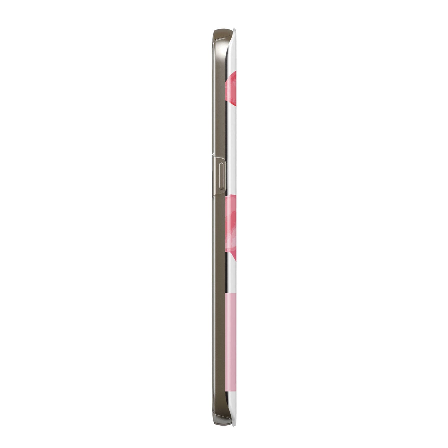 Black Striped Flamingo Samsung Galaxy Case Side View