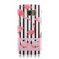Black Striped Flamingo Samsung Galaxy Case
