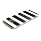 Personalised Black Striped Name or Initials Samsung Galaxy Case Top Cutout