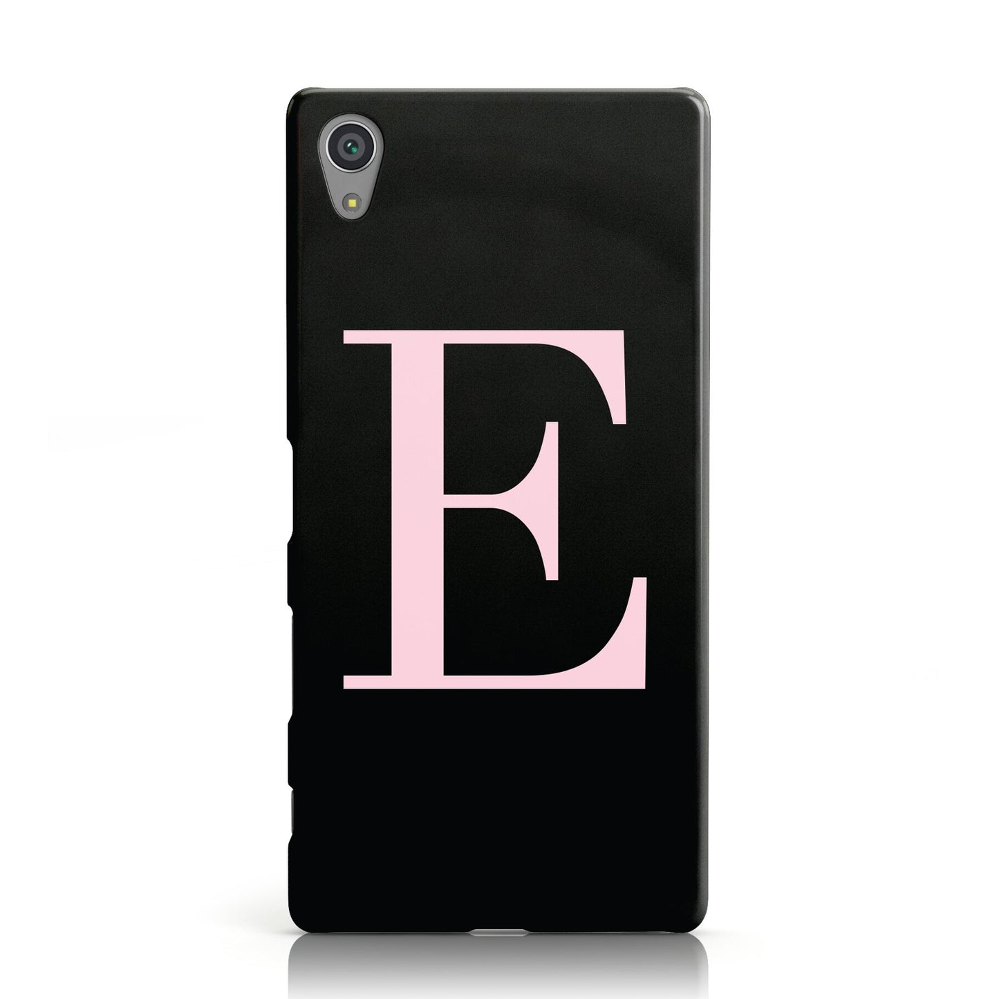 Personalised Black With Pink Monogram Sony Xperia Case