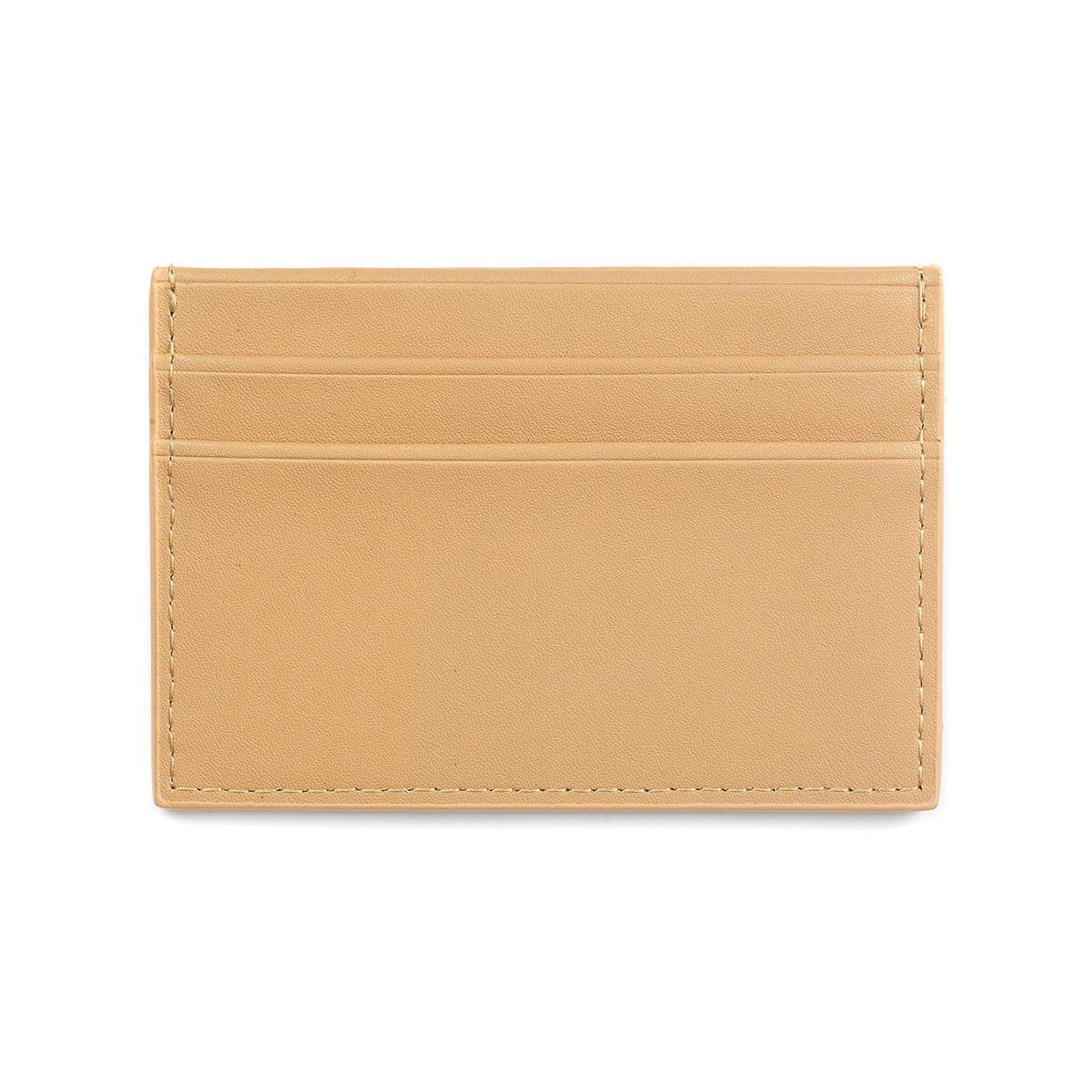 Blank Personalised Drop Shadow Caramel Leather Card Holder