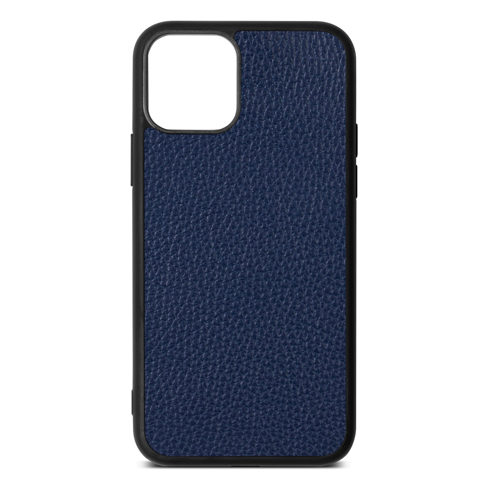 Blank iPhone 11 Navy Blue Pebble Grain Leather Case