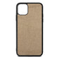 Blank iPhone 11 Pro Max Gold Pebble Leather iPhone Case