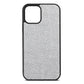 Blank iPhone 12 Silver Pebble Leather Case